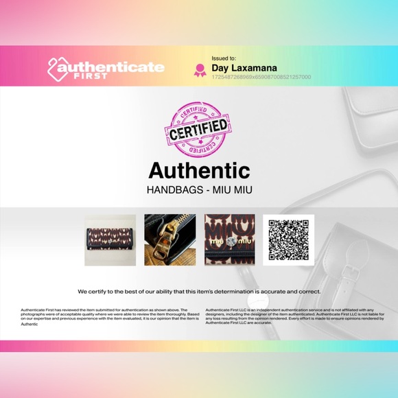 Miu Miu Limited Edition Long Wallet with COA- EUC - Picture 8 of 8